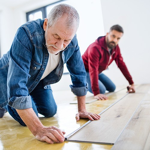 Vinyl installation | New York Carpets & Flooring